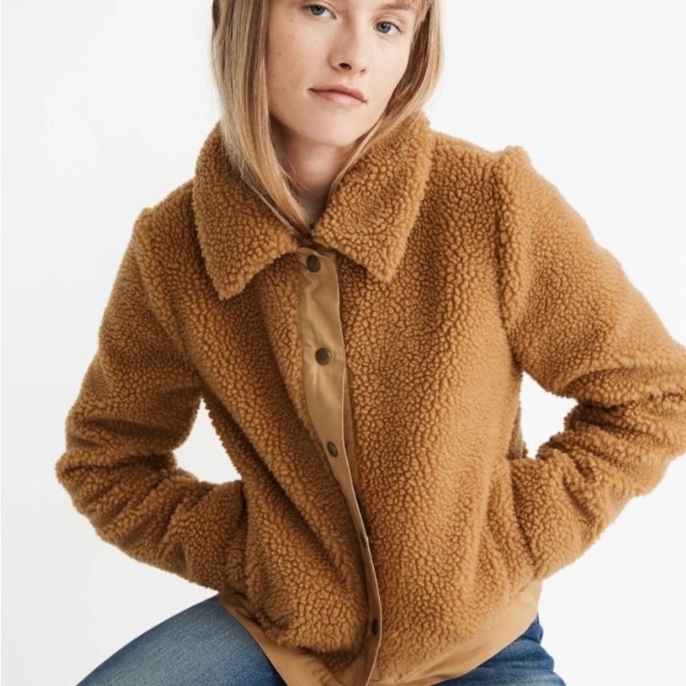 Cozy Tan Sherpa Jacket
